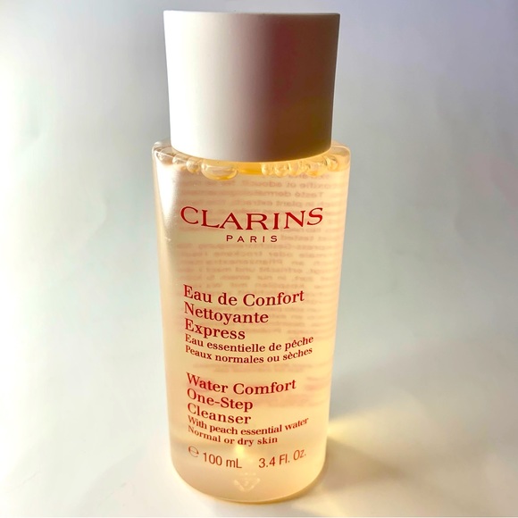 CLARINS PARIS Set Hydra-Essentiel Cream 1oz Facial Cleanser 3.4oz FEED Pouch NEW - Picture 2 of 10